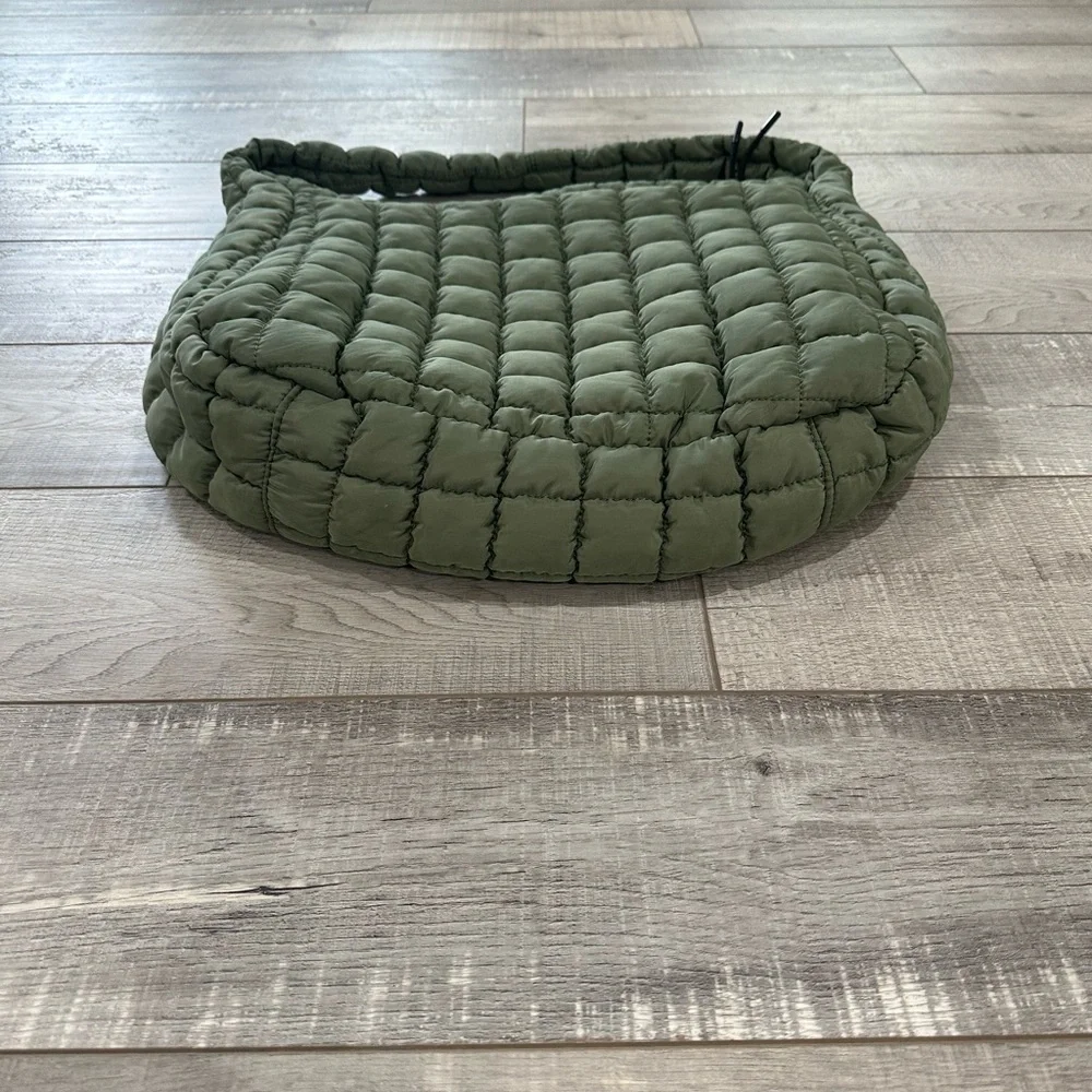 FP Movement by Free People Olive Green Quilted Shoulder Bag - Picture 4 of 9